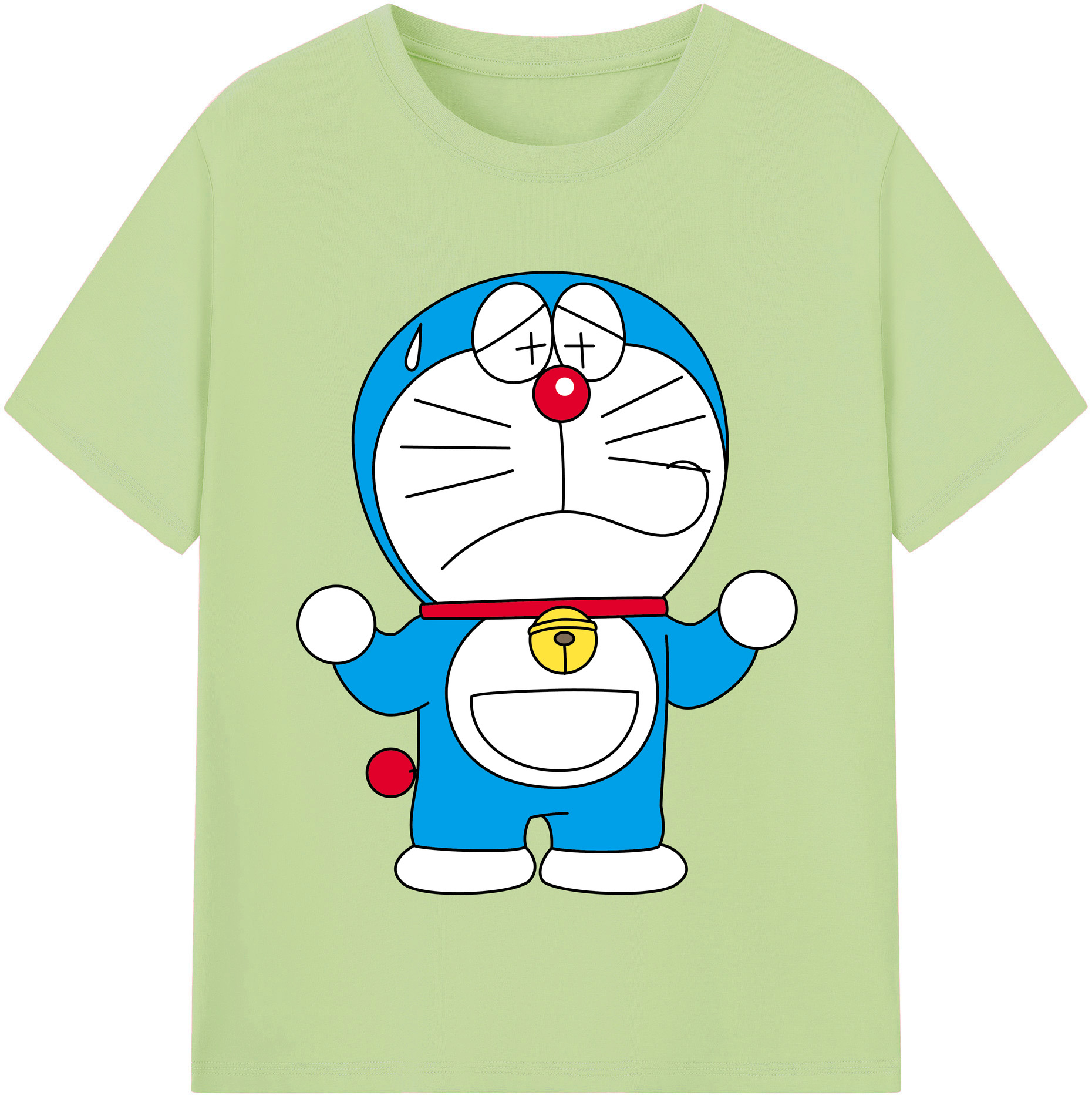 （画像用） ドラえもん Doraemon 綿100％半袖Tシャツ（フロントプリント）